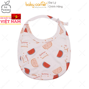 Yếm Cổ Tròn Sợi Tre La Pomme Cho Bé Từ Sơ Sinh