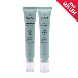 Glanz+ Edelweiss 1 Day Dan 1 Night Cream Skincare Perawatan Wajah 30ml KK Indonesia Ready Stock