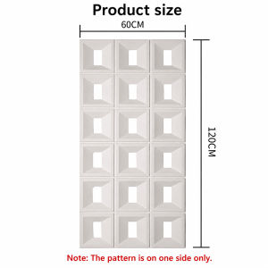 【Local delivery】PU hollow porous brick PU stone wall panel Wallpaper 3d dinding Ventilation block Hiasan dinding rumah