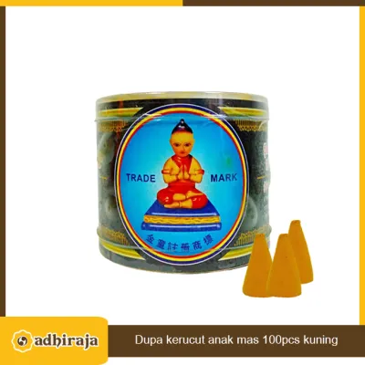 Dupa Kerucut/ Tumpeng Wangi Harum anak mas 100 pcs Kuning