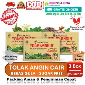3 Box Tolak Angin Bebas Gula Cair - Mengatasi Masuk Angin BISA COD