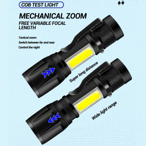 [SG Stock] Super Bright Mini Portable Flashlight Long Shot White Laser Torch Light Ultra Bright Digital Display Torchlight Outdoor Outdoor Hiking Travel Emergency Flashlight