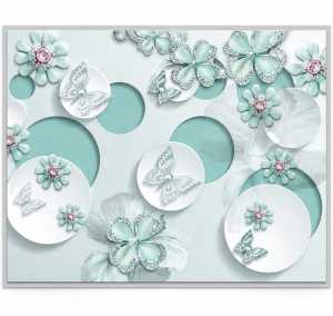 Walpaper Setiker Dinding Kamar Tidur Aesthetic Wallpaper Sticker Dinding Ruang Tamu 3d motif bunga