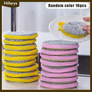 [Hillarys] 3 10 PCS Double Sided Dishwashing Sponge Dish Washing Brush Pan Pot Dish Wash Sponges Household Cleaning Reusable Kitchen Tool