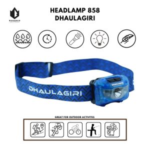 Headlamp Dhaulagiri 858 - Senter Kepala - Lampu Kepala - Senter Kepala Led - Senter Led Terang - Lampu LED