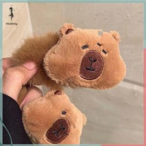 🔥ส่วนลด 10 บาท สำหรับการซื้อ 1 ชิ้น🔥ราคาถูก ปิ่นปักผมการ์ตูนคาพิบาร่ายัดไส้สัตว์กิ๊ปหนีบผมหน้าม้าน่ารักสำหรับเด็กผู้หญิงอุปกรณ์เสริมผมกำมะหยี่