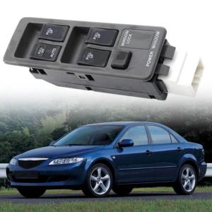 Car Power Window Main Switches With Anti Pinch Safety For Driver Side Replacement Black ABS Plastic Design GK60-66-350A