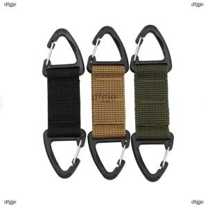 [COD] dfgje Outdoor Camping Carabiner Hook Hiking Webbing Buckle Belt Clip Hanging Keychain Carabiner Climbing Survival Equipment