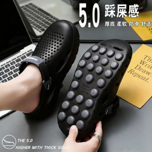 MenS Closed-Toe Clogs Summer Outdoor Sandals Thick-Soled Soft-Soled Casual Beach Sandals