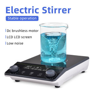 5L Laboratory Magnetic Stirrer 220V EU Plug 1600RPM Laboratory Magnetic Stirrer with Heating Function Thermostatic Equipment