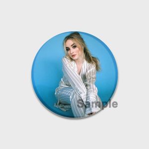 32/44/58mm Hot  American Singer Sabrina Actress Carpenter Handmade Brooch Cartoon Badge on Backpack Jewelry Accessories Gifts