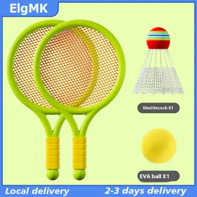 ElgMK 1 SetLightweight Children Tennis Badminton Tennis Racquets Kids Badminton Rackets Kit Parent Child Interactive Toys For Children