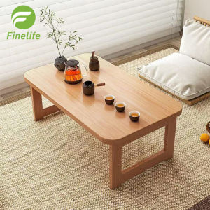 Finelife Foldable table bay window tatami home small coffee table bed dining small dining table
