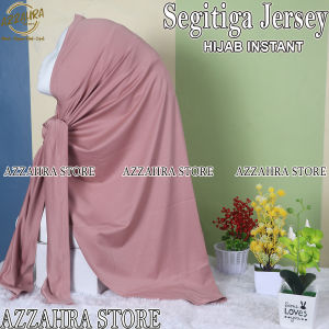 Hijab Segitiga Instant Jersey Premium Warna Terlengkap Anti Ribet Kerudung Jilbab Kaos Jersey