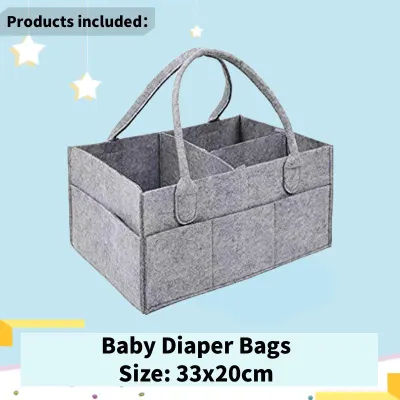 Baby Diaper Organizer Portable Holder Bag for Changing Table Car Newborn Caddy Nappy Bag Maternity Nursery Organizer Storage Bin