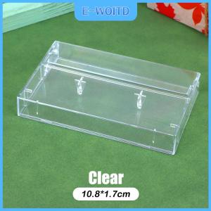 【E-WOITD】 เทปคาสเซ็ต1ชิ้นกล่องใสบันทึกเสียงแม่เหล็กกล่องเปล่ากันฝุ่น