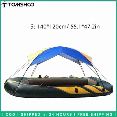TOMSHOO Boat Shade Canopy Boat Sun Shelter Sailboat Awning Cover Portable Fishing Tent