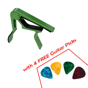 Guitar Capo for Guitar Acoustic / Electric / Ukulele + 4 Pick Guitar Accessories Set | Barang Gitar Capo Untuk Akustik / Elektrik / Ukelele Murah