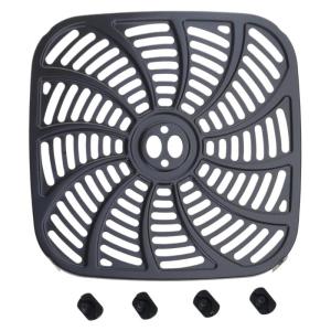 Chiên bằng không khí vuông tấm lót 7QT kim loại chiên bằng không khí Pad kim loại chiên bằng không khí phụ kiện thích hợp cho nướng bánh và nấu ăn