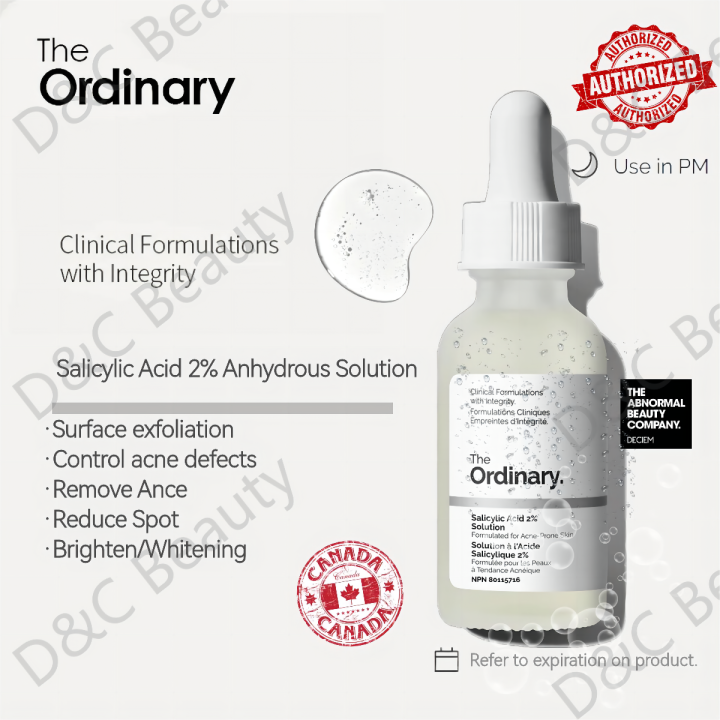 The ordinary Salicylic Acid 2 Soulution Serum & Essence,authentic