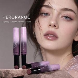 OURTOUR Lấp lánh Son bóng Jelly Glass Bền lâu Không dính Son làm đầy môi Bóng nước Son thỏi đặc Trang điểm môi