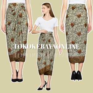 Rok Lilit Batik Foil Bawahan Kebaya Serut Instant modern Motif Lengkap Bahan Premium 150 x 100