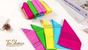 15 Pcs Korean Exfoliating Mitt 9*5.5 in Gentle Exfoliating Korean Scrub Mitt Large Korean Washcloth Exfoliating Colorful Korean Body Scrubber for Cleaning Skin Reducing Dirt and Grease (5 Colors)