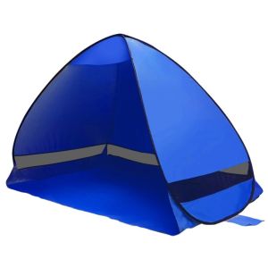 Nature Star Pop up Beach Tent 3-4 Persons Instant Camping Outdoor Sun Shelter Tents Anti UV Cabana Shade Waterproof 200 X 120 X 130 cm