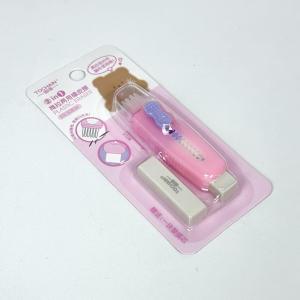 BOS Penghapus Slide + Brush Silikon/Eraser/Pencil Eraser/Setip/Penghapus Mekanik