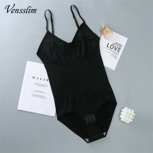 Vensslim Plus Size Bodysuit Shapewear Womens Tummy Control Sculpting Bodysuit Body Shaping One-piece Underwear Slimming Shapewear