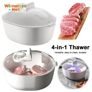 Smart Quick Thaw Machine Keeps Food Nutritious Tableware Meat Defroster Physical Thawing Plate Meat Defrosting Machine