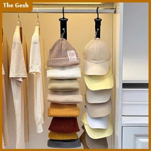 [The Gesh] Baseball Cap Storage Organizer With Eight Clips Wall Mounted Cap Holder Closet Storage Organizer Cap Hanger