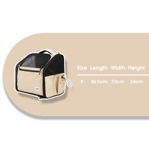 HamshMoc On-The-Go Pet Carrier Bike/Shoulder/Hand Carry Breathable Fortress Foldable Design for Happy Outings