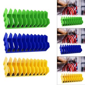 ZYJC 3" H Drawers Pliers Cutters Organizer Non-Slip Rubber Base 10 Slots Tool Storage Box Plastic Toolbox Tweezers Cutting Wire Holder Shelf For Slip Joint Pliers
