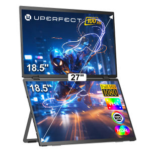UPERFECT  Folding Monitor Dual Portable Display 1920*1080 Bult-in Stand VESA 15.6inch folding monitor