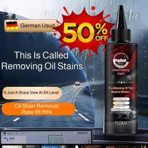 【Three-in-One Effect】Car Glass Polishing Cleaning Coating Liquid Car Glass Polishing Liquid Upgraded Cerium Oxide Strong Degreasing Film Coating Water Stain Cleaner