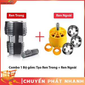 Đầu tạo ren ống lắp máy khoan MẪU MỚI Dụng cụ tạo ren ống nước kích thước 1 / 2In 3 / 4