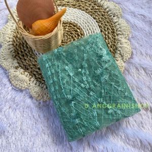 Cardigan long vest tulle / outer brokat panjang premium / outer rompi brokat