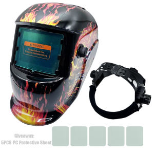 Welding Helmet Professional Protective Automatically Darkening Soldering Mask True Color Welder Cap 4 Arc Sensor for TIG MIG MMA  True Colors welding mask