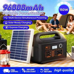 Power Station 150W Big Capacity Power Bank Portable Outdoor Solar Generator Station