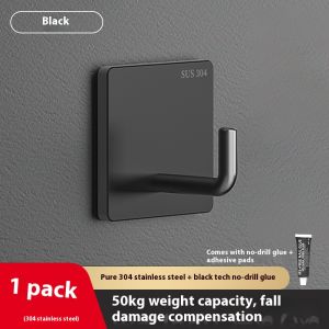 Thép không gỉ Móc treo khăn treo tường nặng dính móc treo phòng tắm