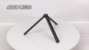 Aluminum Alloy Tabletop Tripod Phone Stand Holder with 1/4 Screw for DSLR Camera Gimbal Stabilizer and Monopod Black
