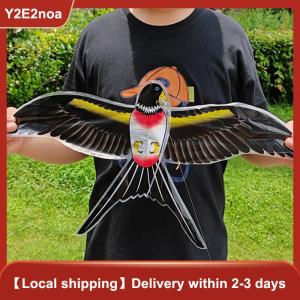 【Y2E2noa】 2025 New Kids Handheld Fishing Rod Kite With Tails Outdoor Interactive Toy For Fun Parent Child Activities