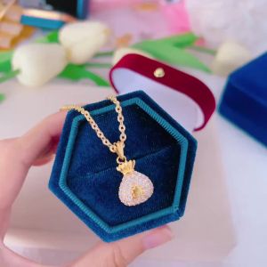 {loại 1} Dây chuyền xích nhỏ kèm mặt túi tiền KAMI trang sức sỉ DX1.MT311