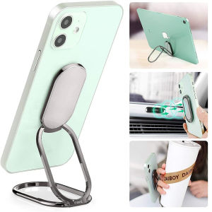 For iPhone Samsung Huawei oppo vivo Multifunction Phone Finger Ring Holder Universal Foldable Ultra-thin Back Grip Car metal bracket Phone holder