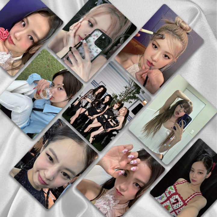 50pcs/box%20BLACKPINK%20Laser%20Photocard%20LISA%20JENNIE%20ROSE%20JISOO%20Kpop%20Album%20Lomo%20Cards%20Postcards%20-%20Image%204