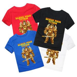 Áo thun trẻ em CLOCKMAN nhiều màu áo có size người lớn Áo thun cho bé SKIBIDI TOILET