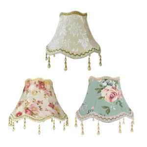 E27 Flower Pattern Decorative Cloth Lampshades Home Decorative Wall Light Shade For Living Room Kitchen Lamps Enduring