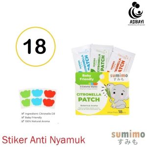 Sumimo Stiker Pengusir Anti Nyamuk Citronella Sticker Patch Rebrand Hito