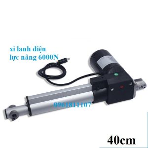 Xy lanh điện LX600 tải 600KG nâng 6000N 12V 24V — xi lanh điện 24v · ben điện · pittong điện